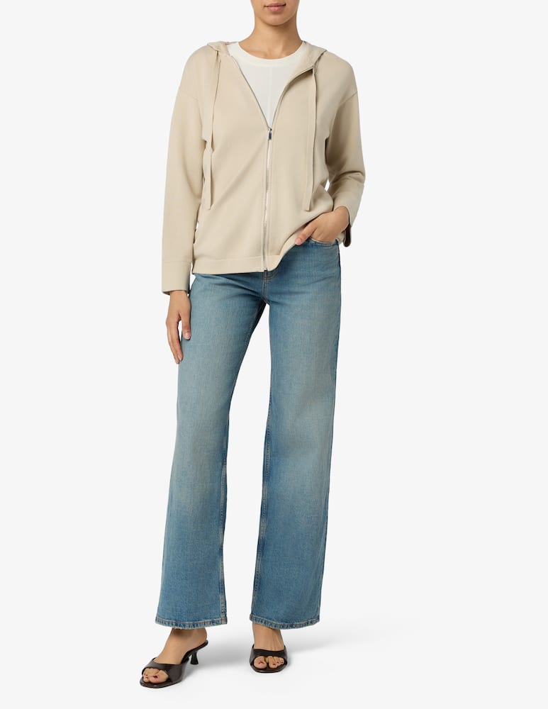 rinascente MM by MaxMara Felpa in maglia con cappuccio e cerniera MMLALOA