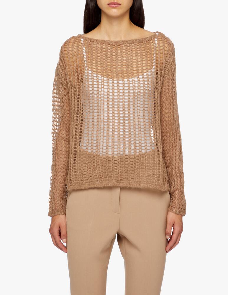 rinascente Peserico Maxi maglia misto alpaca lana e suri con punti luce