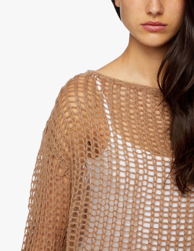 rinascente Peserico Maxi maglia misto alpaca lana e suri con punti luce