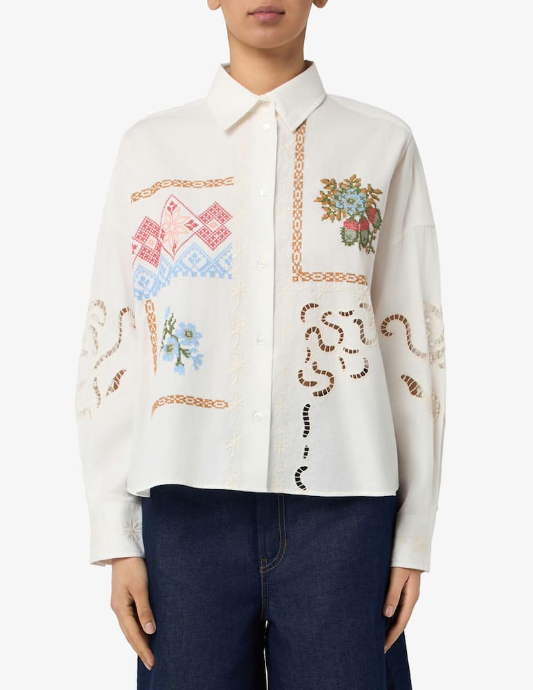 rinascente Weekend Max Mara Embroidered motif shirt