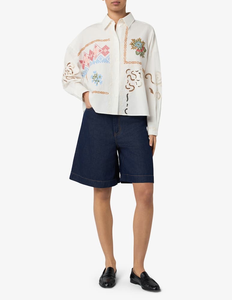 rinascente Weekend Max Mara Embroidered motif shirt