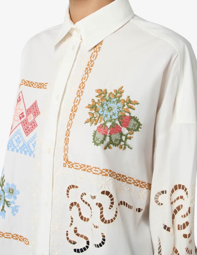 rinascente Weekend Max Mara Embroidered motif shirt