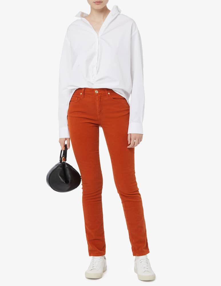 rinascente Elizabeth Ascot Pantaloni slim-fit in velluto