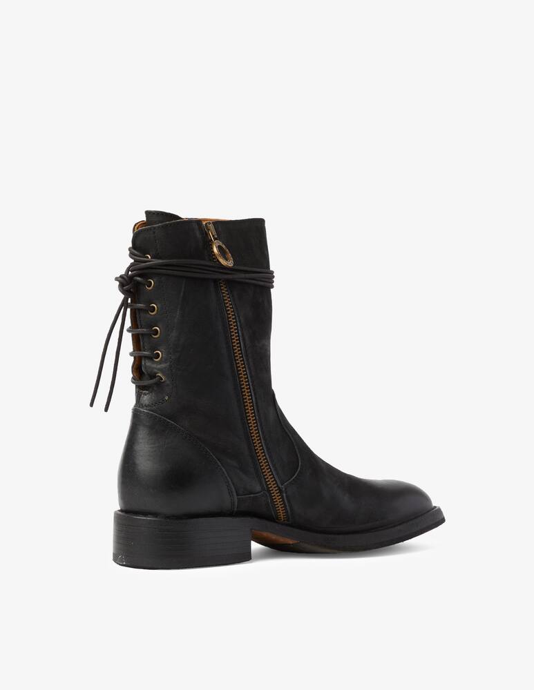 rinascente Fiorentini + Baker Leather lace-up bootie