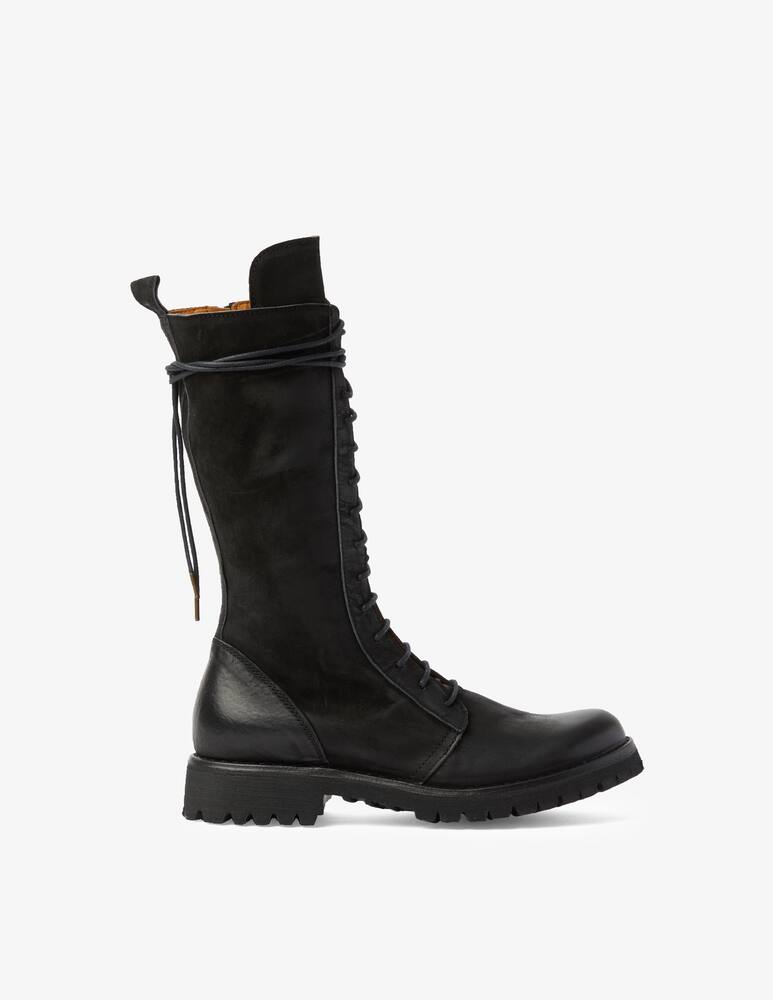 Fiorentini + Baker Boots lace up with zip bandolero - Black - picture 1 Fiorentini + Baker Boots lace up with zip bandolero - Black - picture 1