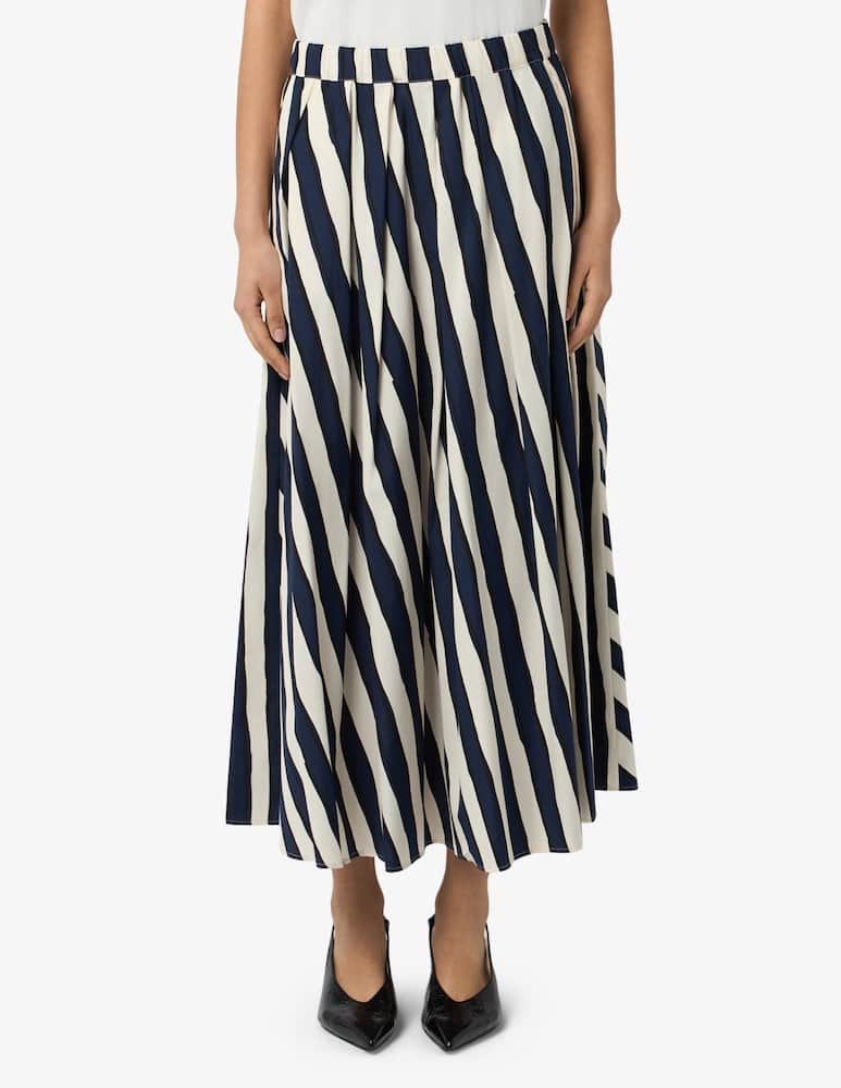 rinascente Weekend Max Mara Gonna lunga a righe Duomo