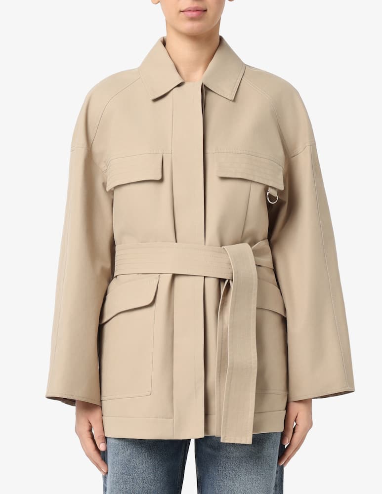 rinascente MM Belted waterproof jacket