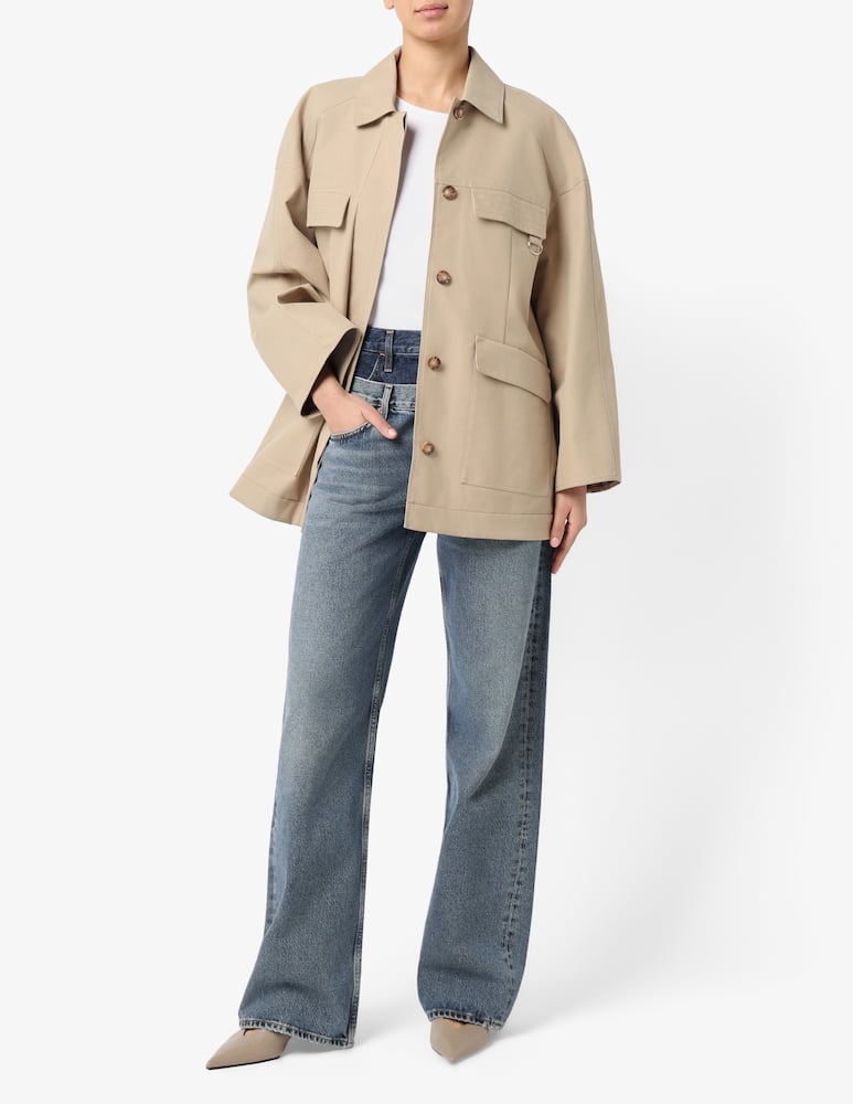 rinascente MM Belted waterproof jacket