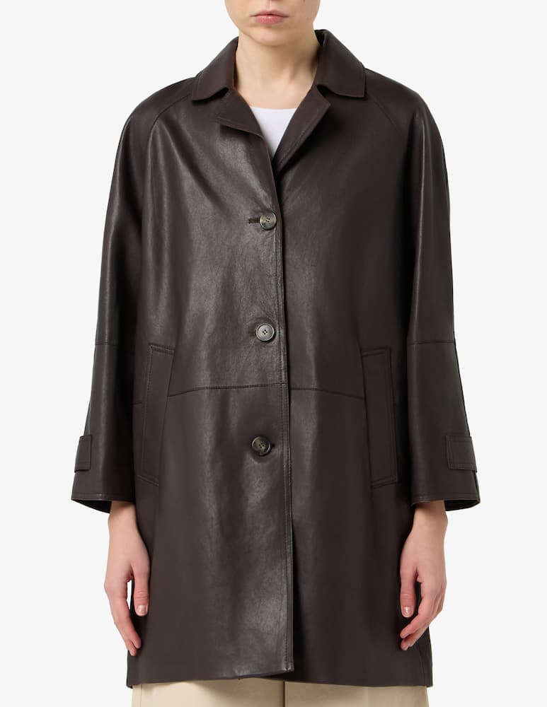 rinascente Weekend Max Mara Cappotto in pelle Camino