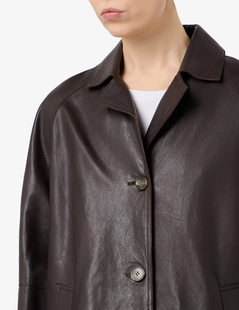 rinascente Weekend Max Mara Cappotto in pelle Camino