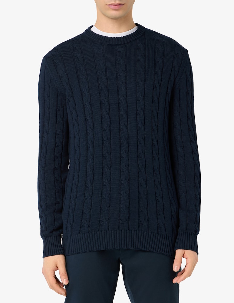 rinascente Rinascente Collection Maglia intrecciata in cotone lavato