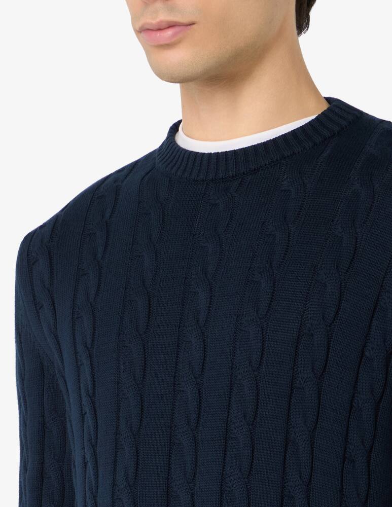 rinascente Rinascente Collection Maglia intrecciata in cotone lavato