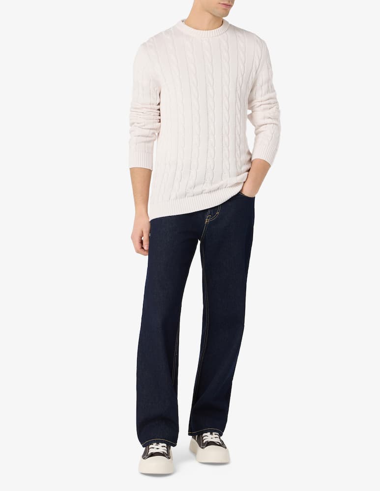 Rinascente Collection Crewneck cable knit jumper - picture 2 Rinascente Collection Crewneck cable knit jumper - picture 2