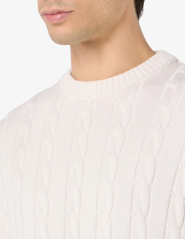Rinascente Collection Crewneck cable knit jumper - picture 4 Rinascente Collection Crewneck cable knit jumper - picture 4