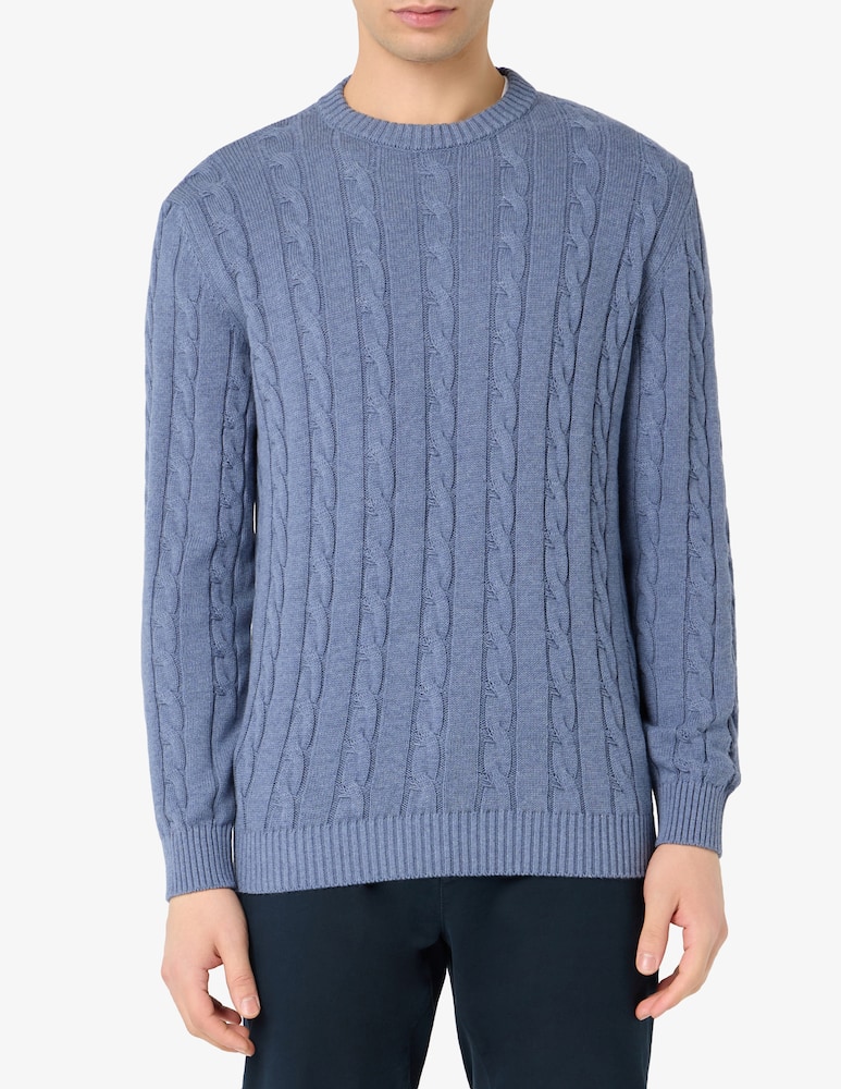 Rinascente Collection Crewneck cable knit jumper - picture 1 Rinascente Collection Crewneck cable knit jumper - picture 1