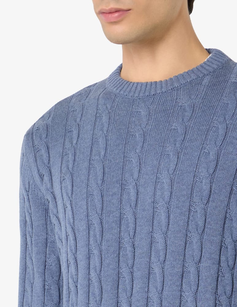 Rinascente Collection Crewneck cable knit jumper - picture 4 Rinascente Collection Crewneck cable knit jumper - picture 4
