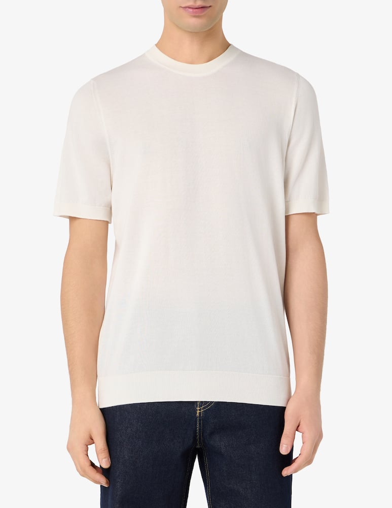 Rinascente Collection Compact cotton t-shirt - picture 1