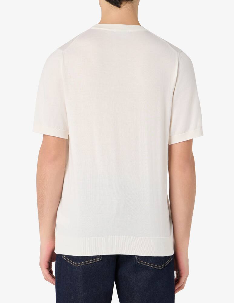 Rinascente Collection Compact cotton t-shirt - picture 3