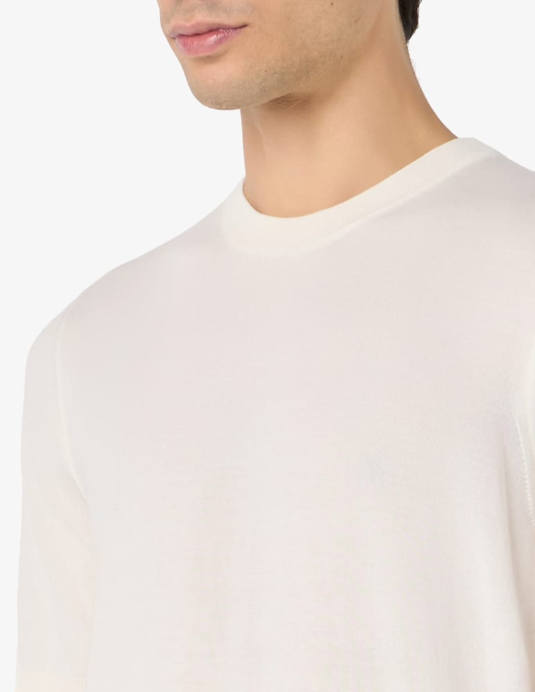 Rinascente Collection Compact cotton t-shirt - picture 4