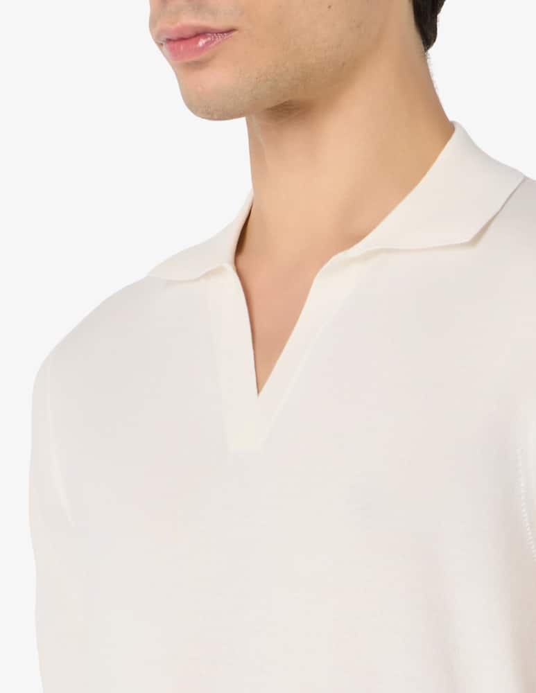 Rinascente Collection Polo v-neck compact cotton - picture 4 Rinascente Collection Polo v-neck compact cotton - picture 4