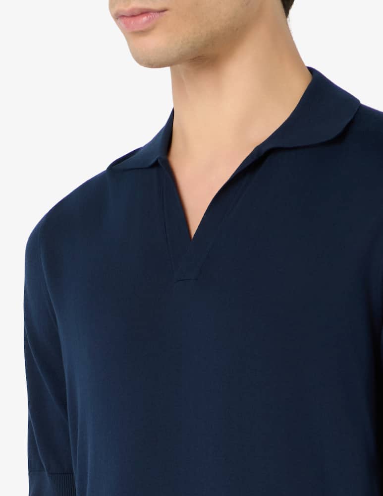 Rinascente Collection Polo v-neck compact cotton - picture 4 Rinascente Collection Polo v-neck compact cotton - picture 4