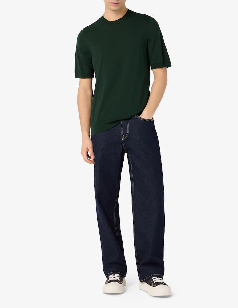 Rinascente Collection Compact cotton t-shirt - picture 2