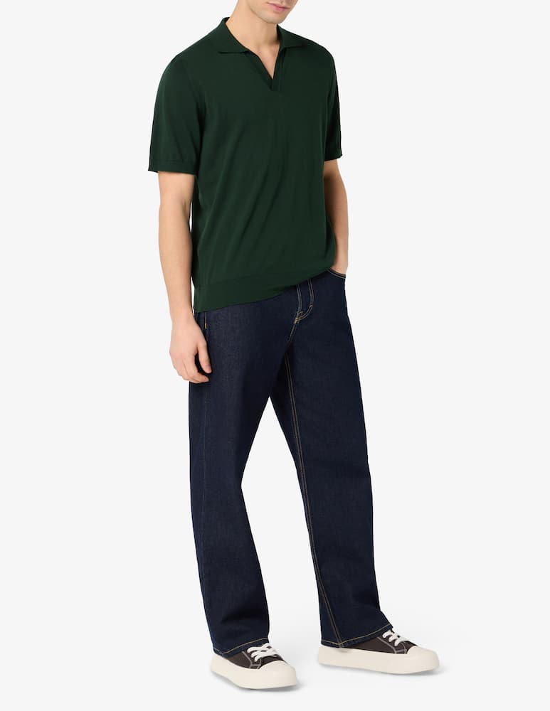 Rinascente Collection Polo v-neck compact cotton - picture 2 Rinascente Collection Polo v-neck compact cotton - picture 2