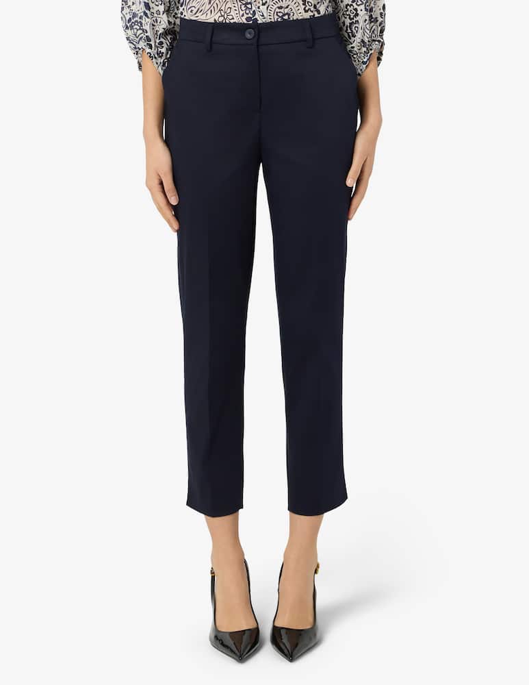 Elizabeth Ascot Cigarette cotton trousers - picture 1