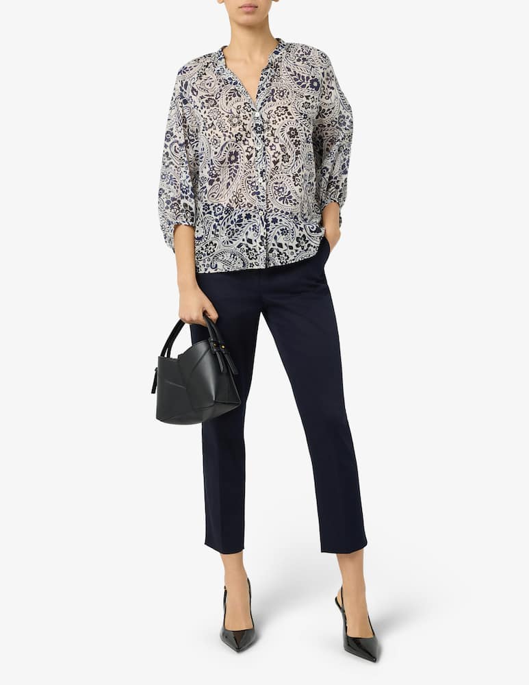 rinascente Elizabeth Ascot Cigarette cotton trousers