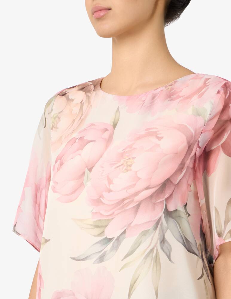 rinascente Elizabeth Ascot Blusa floreale in chiffon