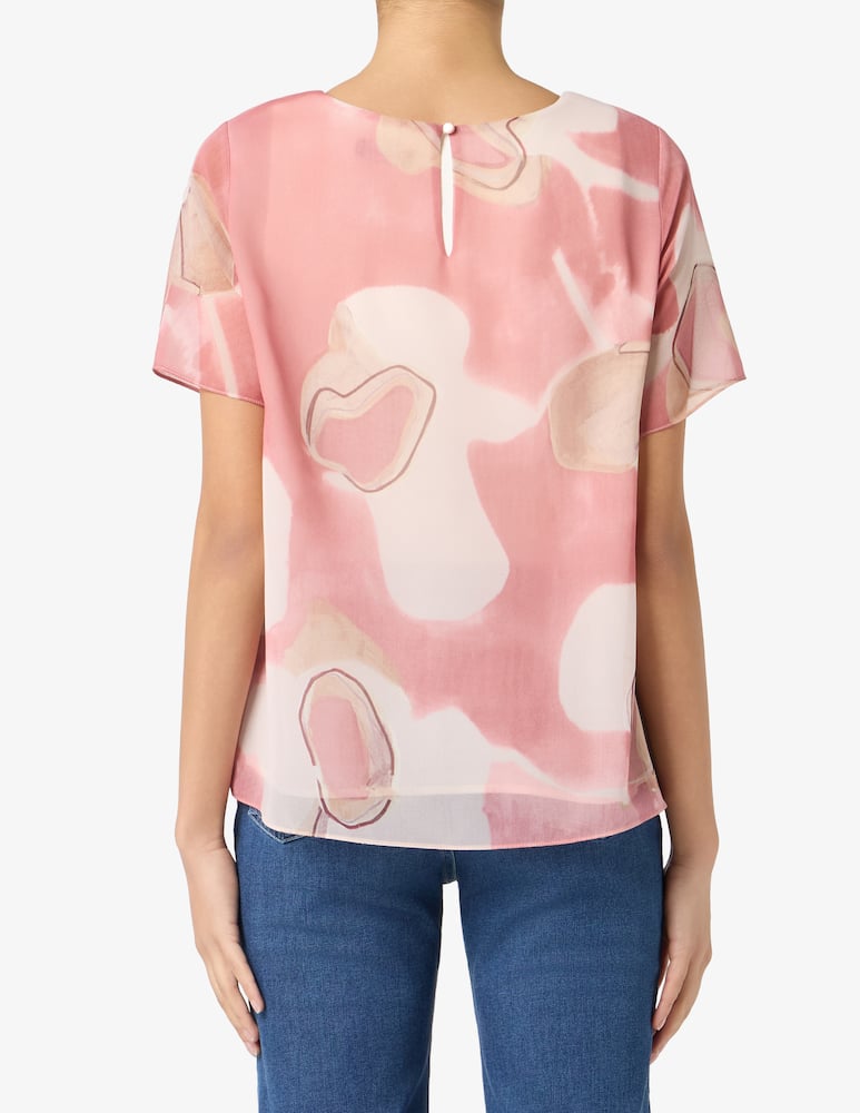 Elizabeth Ascot Blusa floreale in georgette - immagine 3 Elizabeth Ascot Blusa floreale in georgette - immagine 3