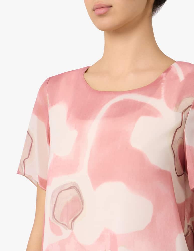 Elizabeth Ascot Blusa floreale in georgette - immagine 4 Elizabeth Ascot Blusa floreale in georgette - immagine 4