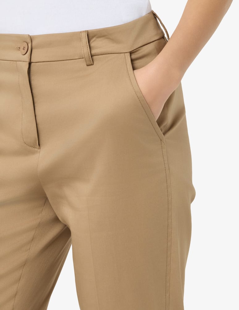 rinascente Elizabeth Ascot Cigarette cotton trousers