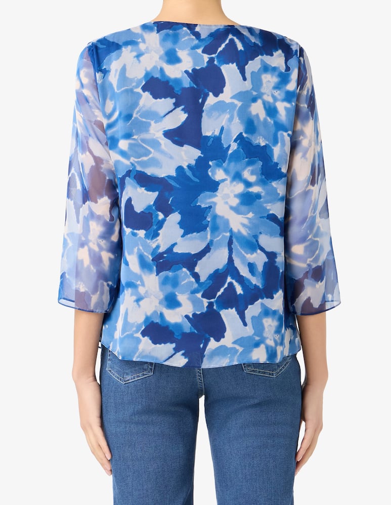 Elizabeth Ascot Blusa chiffon con ruches - immagine 3 Elizabeth Ascot Blusa chiffon con ruches - immagine 3