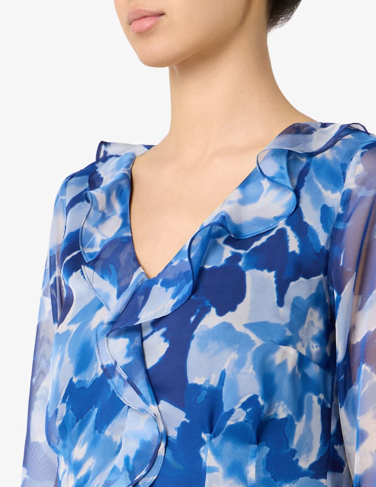 Elizabeth Ascot Blusa chiffon con ruches - immagine 4 Elizabeth Ascot Blusa chiffon con ruches - immagine 4