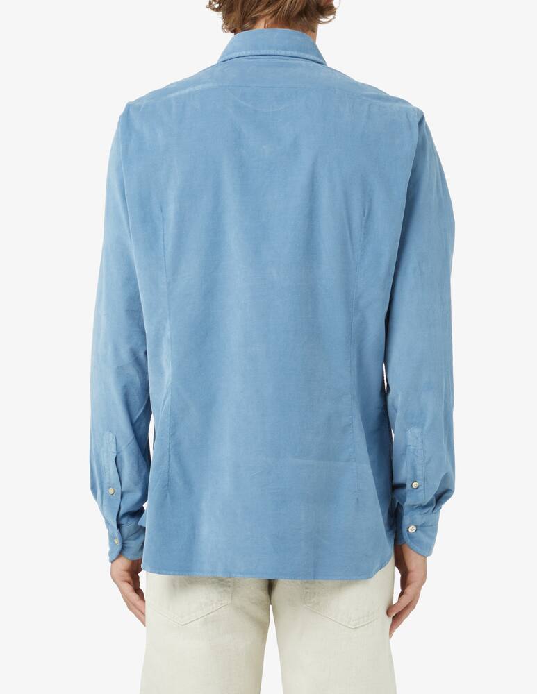 rinascente Guglielminotti Velvet shirt - Blue