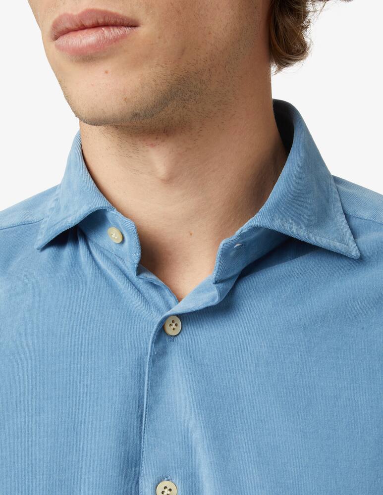 rinascente Guglielminotti Velvet shirt - Blue