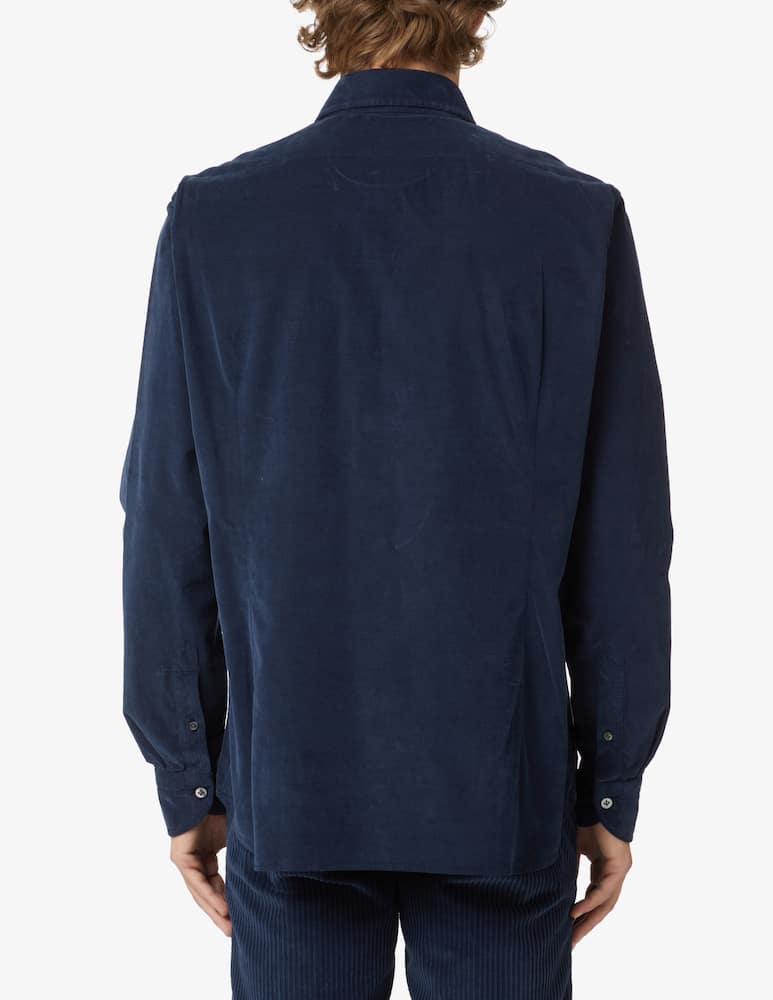 rinascente Guglielminotti Velvet shirt - Blue