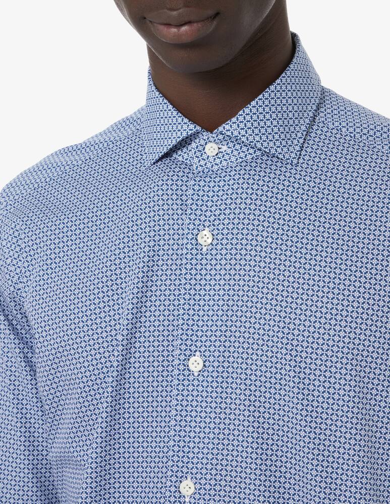 rinascente Guglielminotti Slim fit cotton shirt - Blue