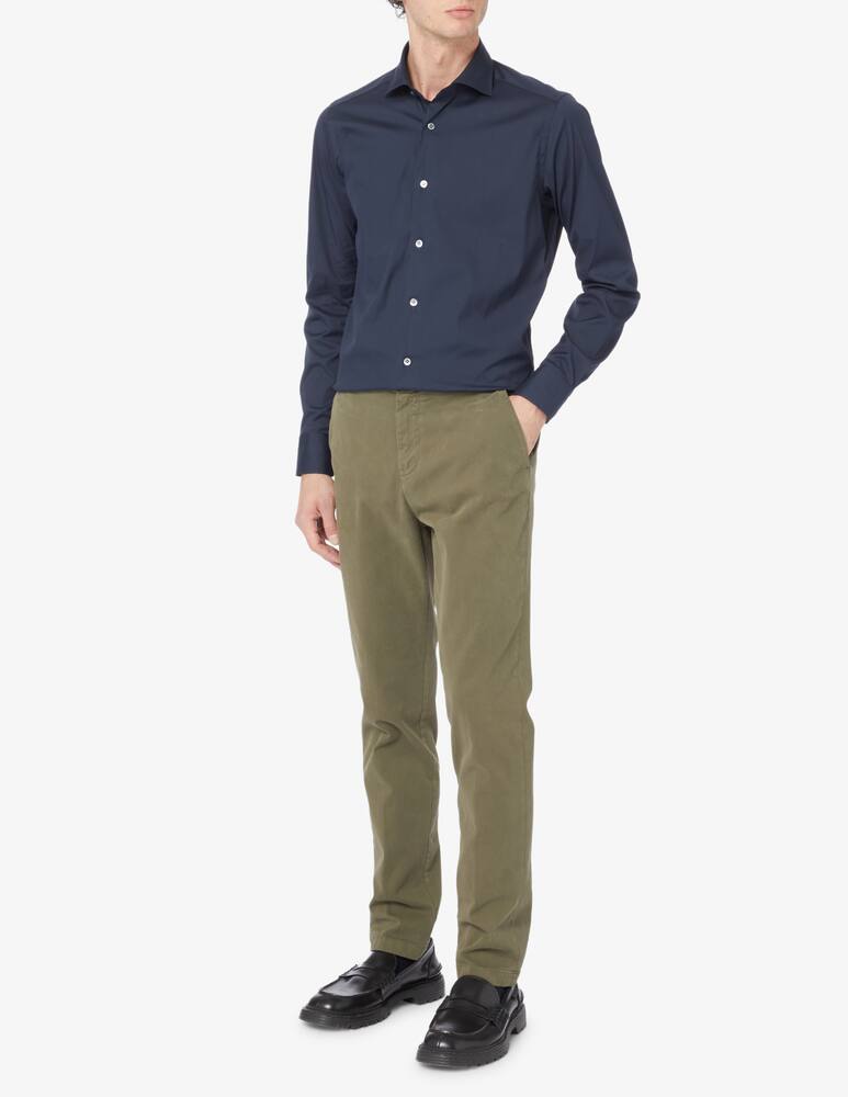 rinascente Guglielminotti Popeline stretch shirt - Blue