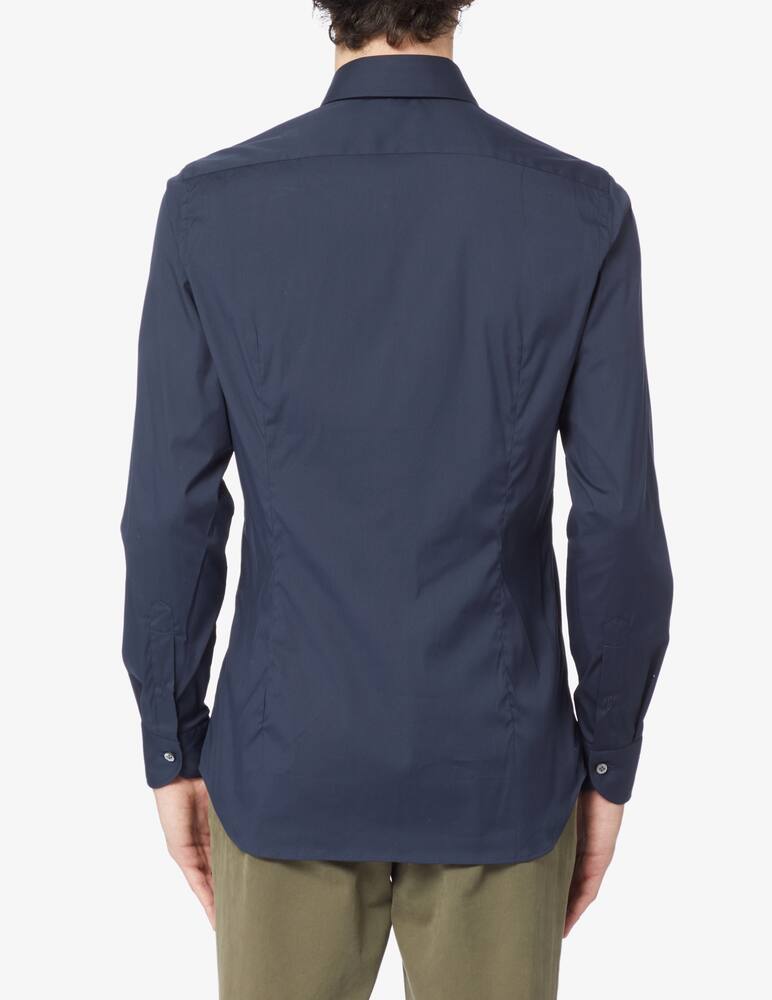 rinascente Guglielminotti Popeline stretch shirt - Blue