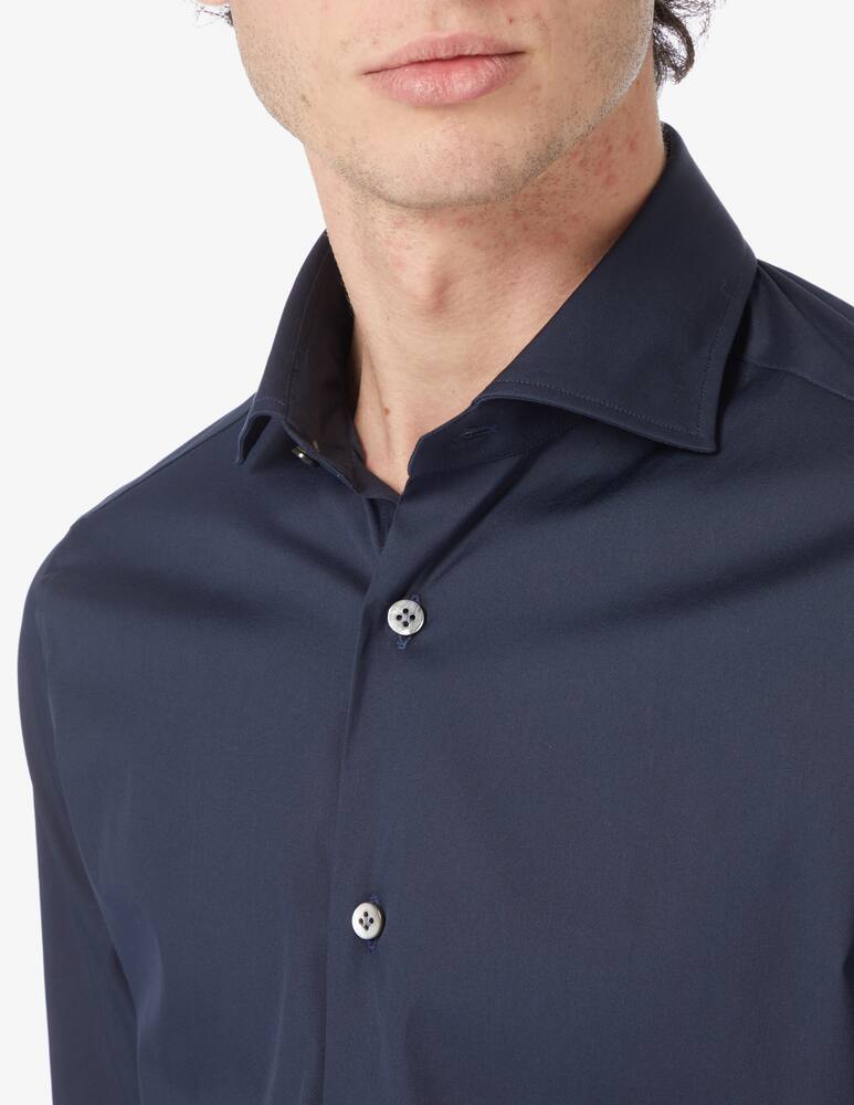 rinascente Guglielminotti Popeline stretch shirt - Blue
