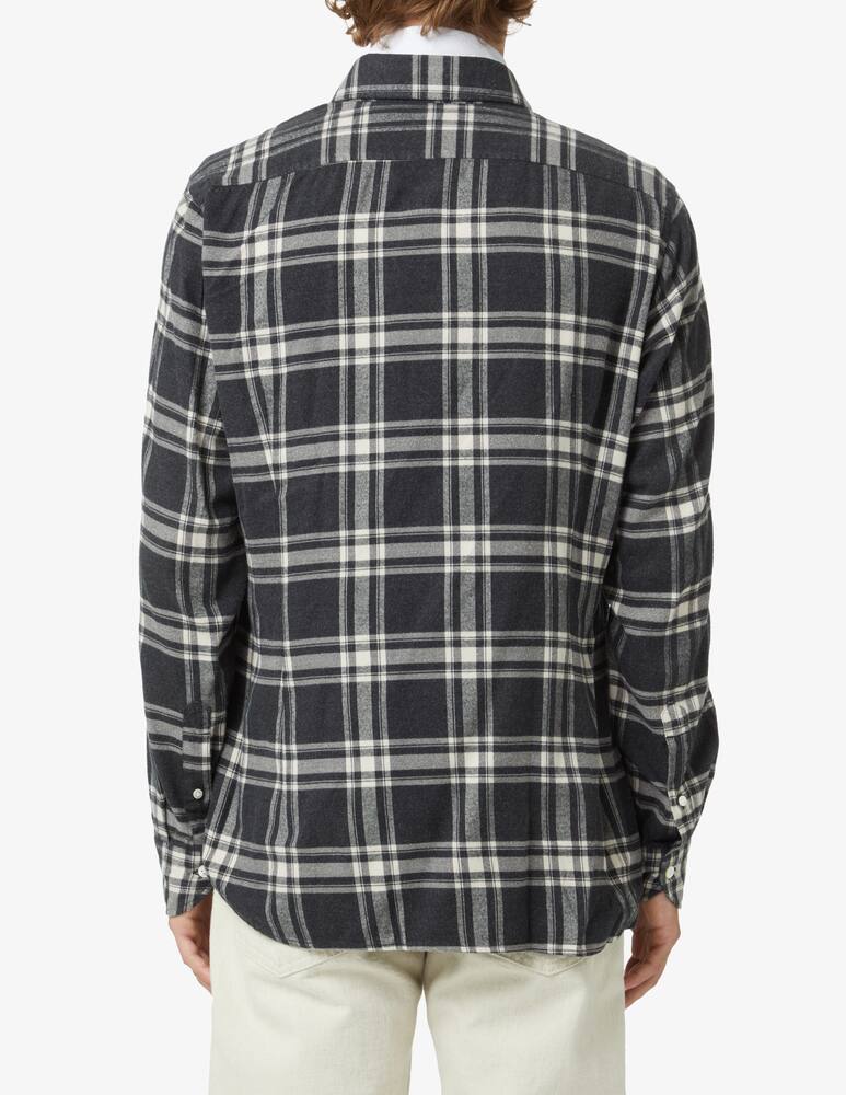rinascente Guglielminotti Checked flannel shirt - Black