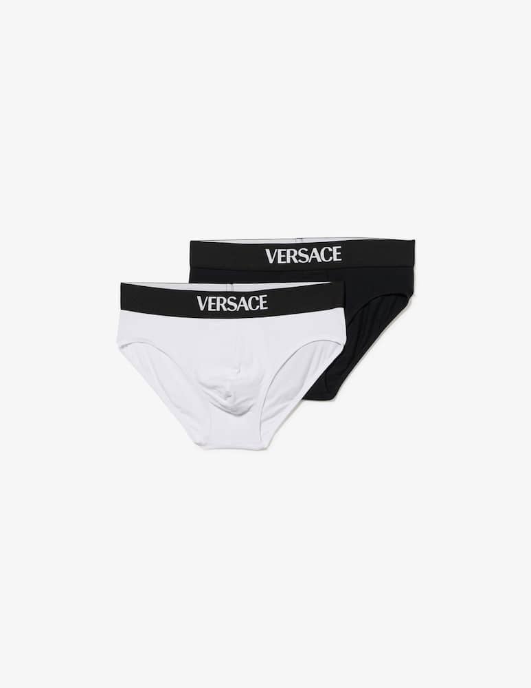Versace Slip essential bi-pack logo - immagine 1 Versace Slip essential bi-pack logo - immagine 1