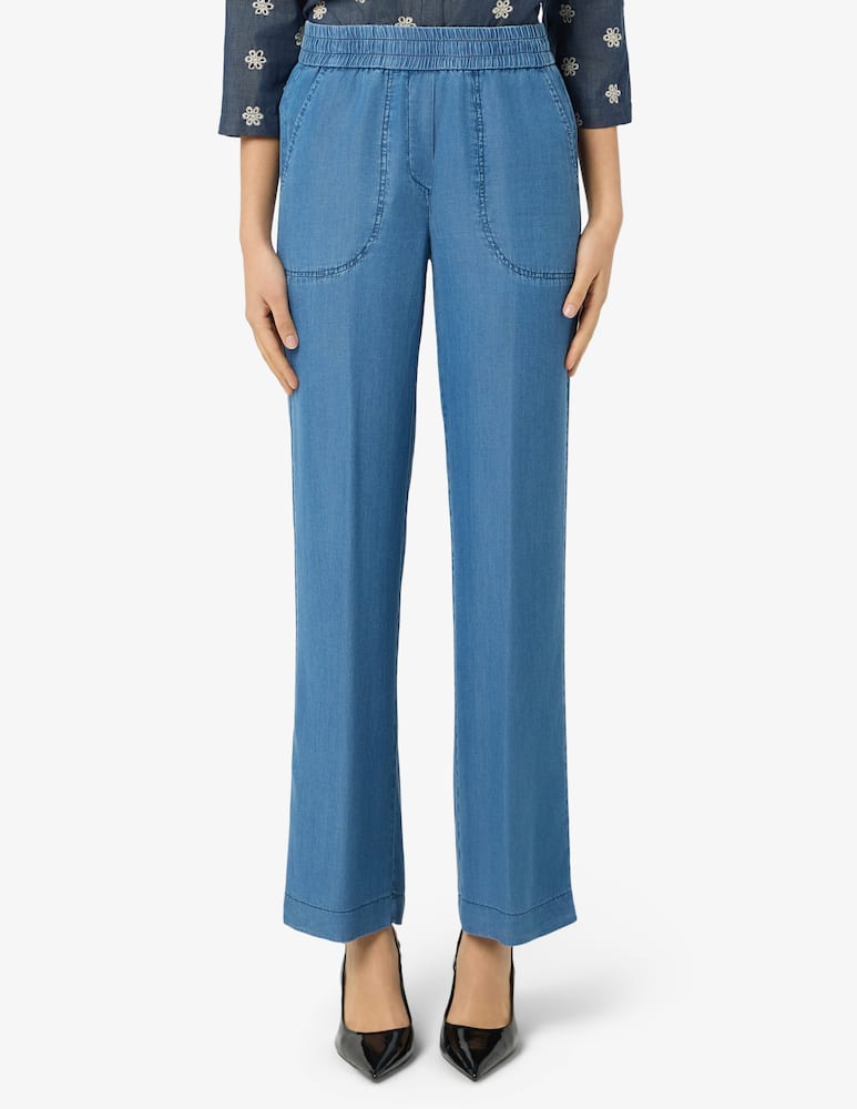 Elizabeth Ascot Pantaloni lyocell vita elasticizzata - immagine 1 Elizabeth Ascot Pantaloni lyocell vita elasticizzata - immagine 1