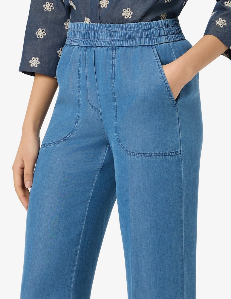 Elizabeth Ascot Pantaloni lyocell vita elasticizzata - immagine 4 Elizabeth Ascot Pantaloni lyocell vita elasticizzata - immagine 4