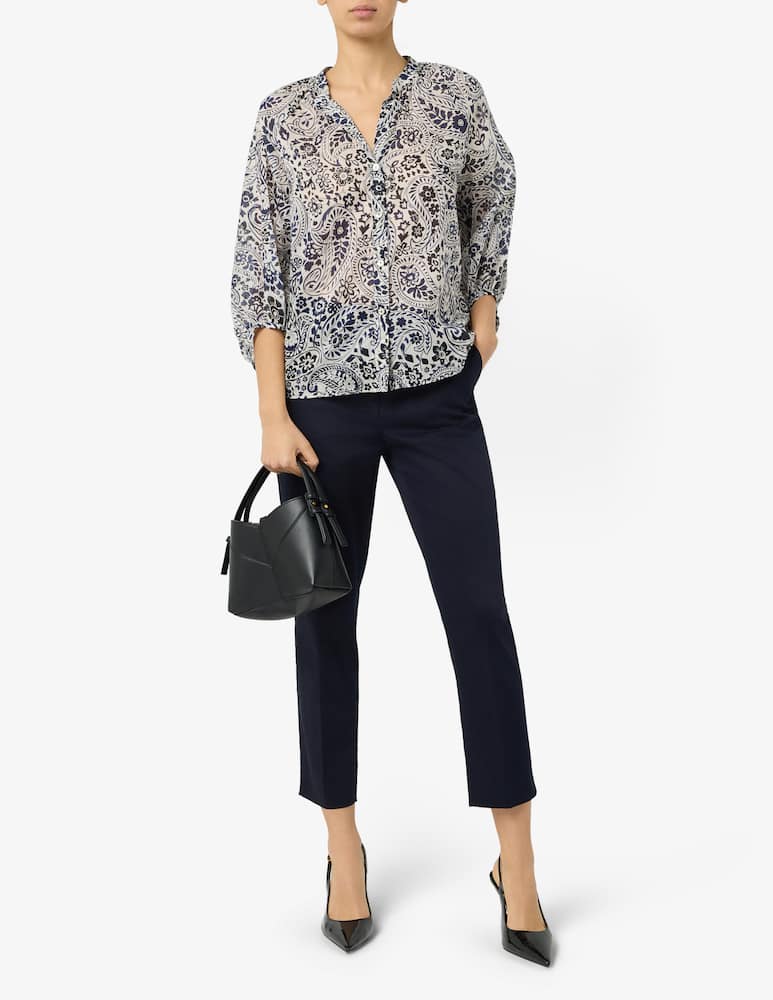 rinascente Elizabeth Ascot Paisley print muslin shirt