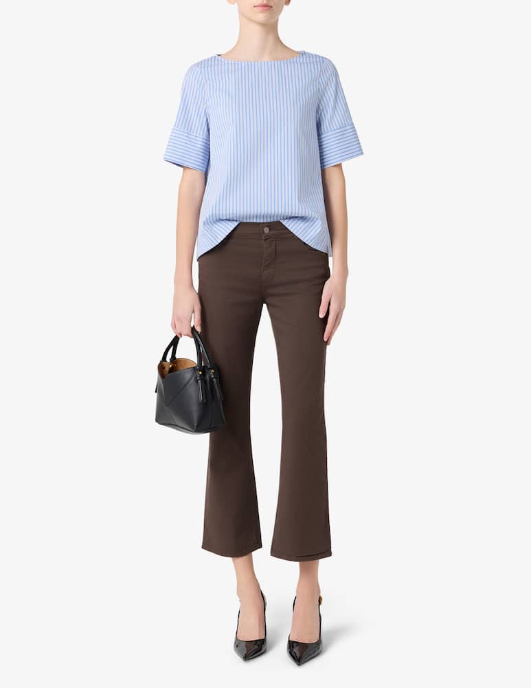 rinascente Elizabeth Ascot Striped cotton blouse