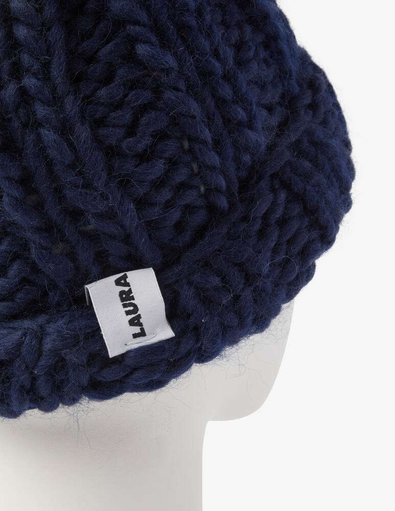 rinascente Laura Baresi Fonzie lapel beeanie - Blue