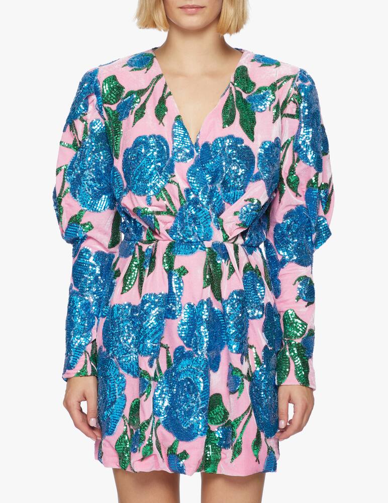 rinascente Giuseppe di Morabito Mini dress in embroidered velvet